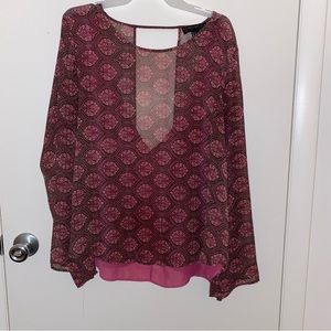 Forever 21+ Flowy Long Sleeve Blouse